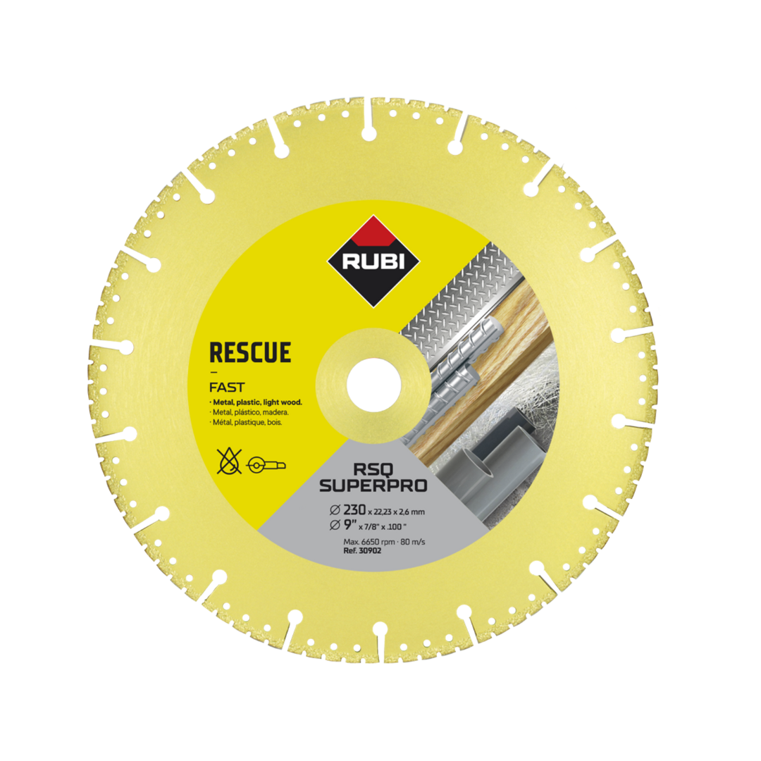 Disco diamante rescate VACUUM BRAZED RSQ-230 SUPERPRO