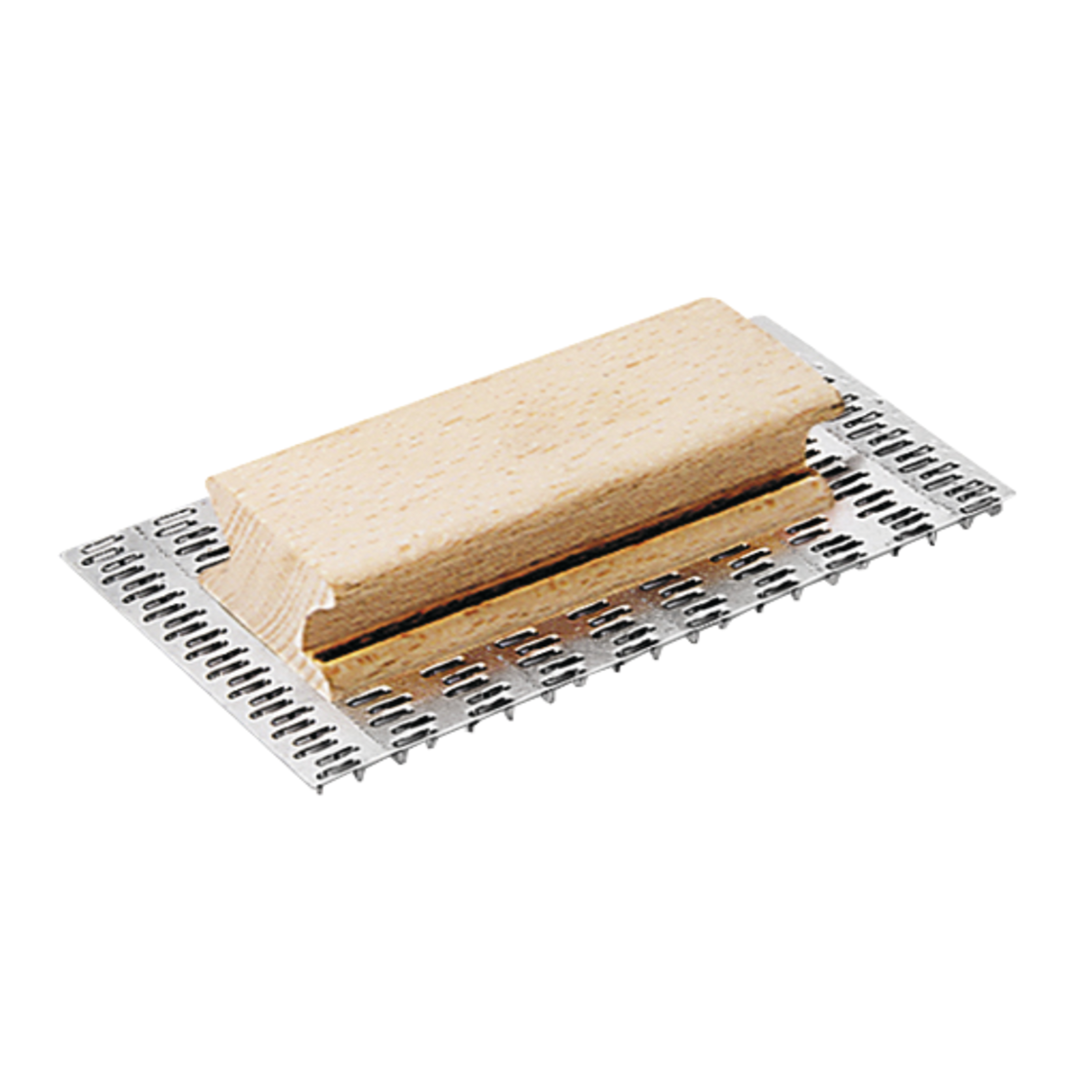 Rascador mango madera 150x72 mm.