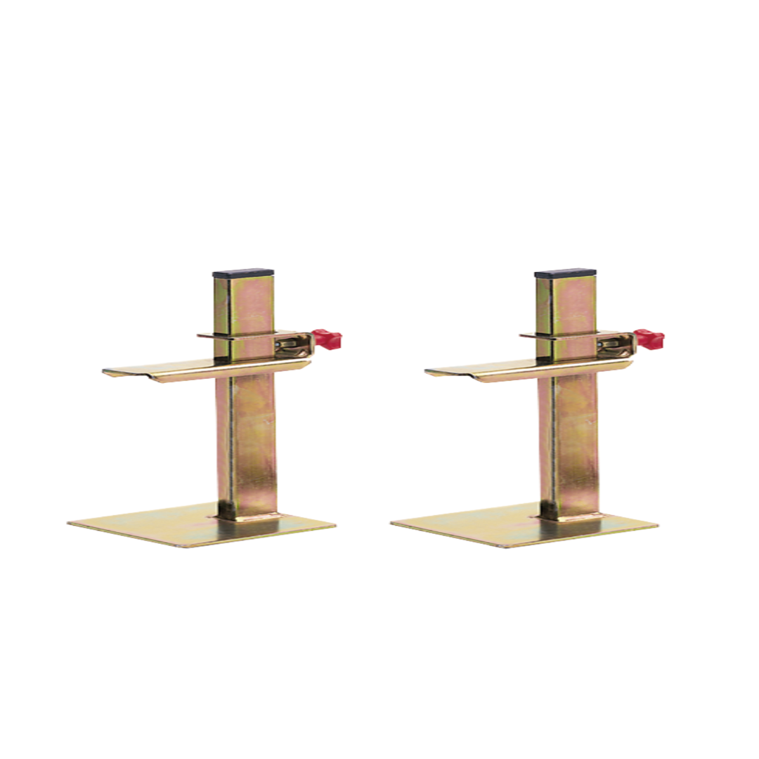 Juego soportes regla 30 cm.