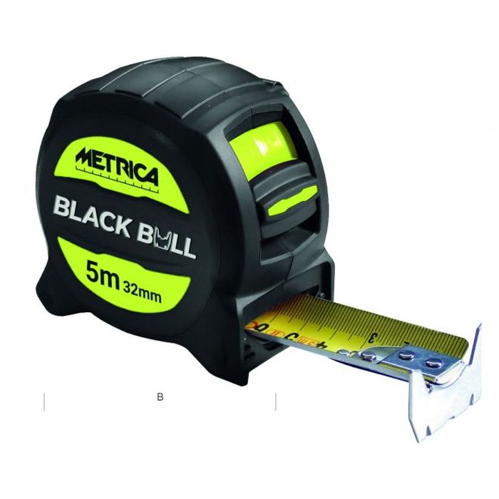 Metro Black Bull 5 m x 32 mm – Hoja Extra Rígida (No se dobla hasta 4 m)