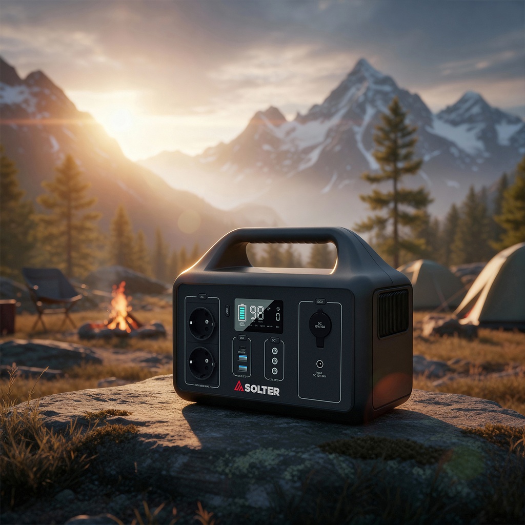 Estación de energía portátil Solter ASTRO 600 con salidas AC y USB