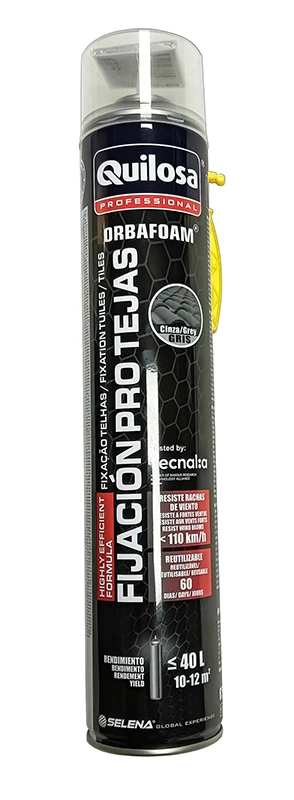 Quilosa Orbafoam Fijación Pro Tejas Gris 650 ml