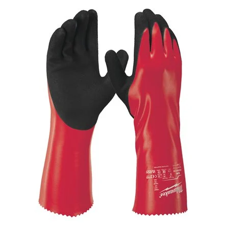 Guantes de Protección Química Milwaukee con Revestimiento de Nitrilo – Chemical Gloves Grip
