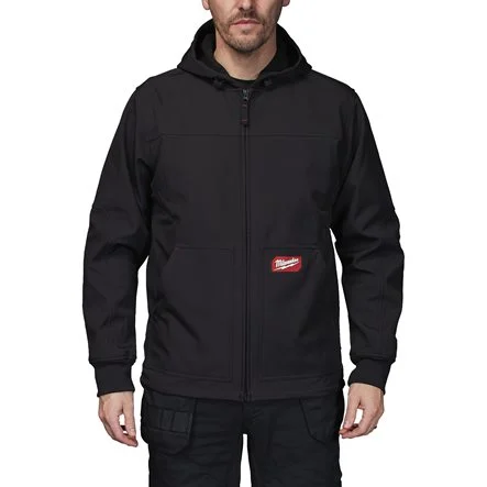 Chaqueta con Capucha Milwaukee Freeflex™ Softshell Negra
