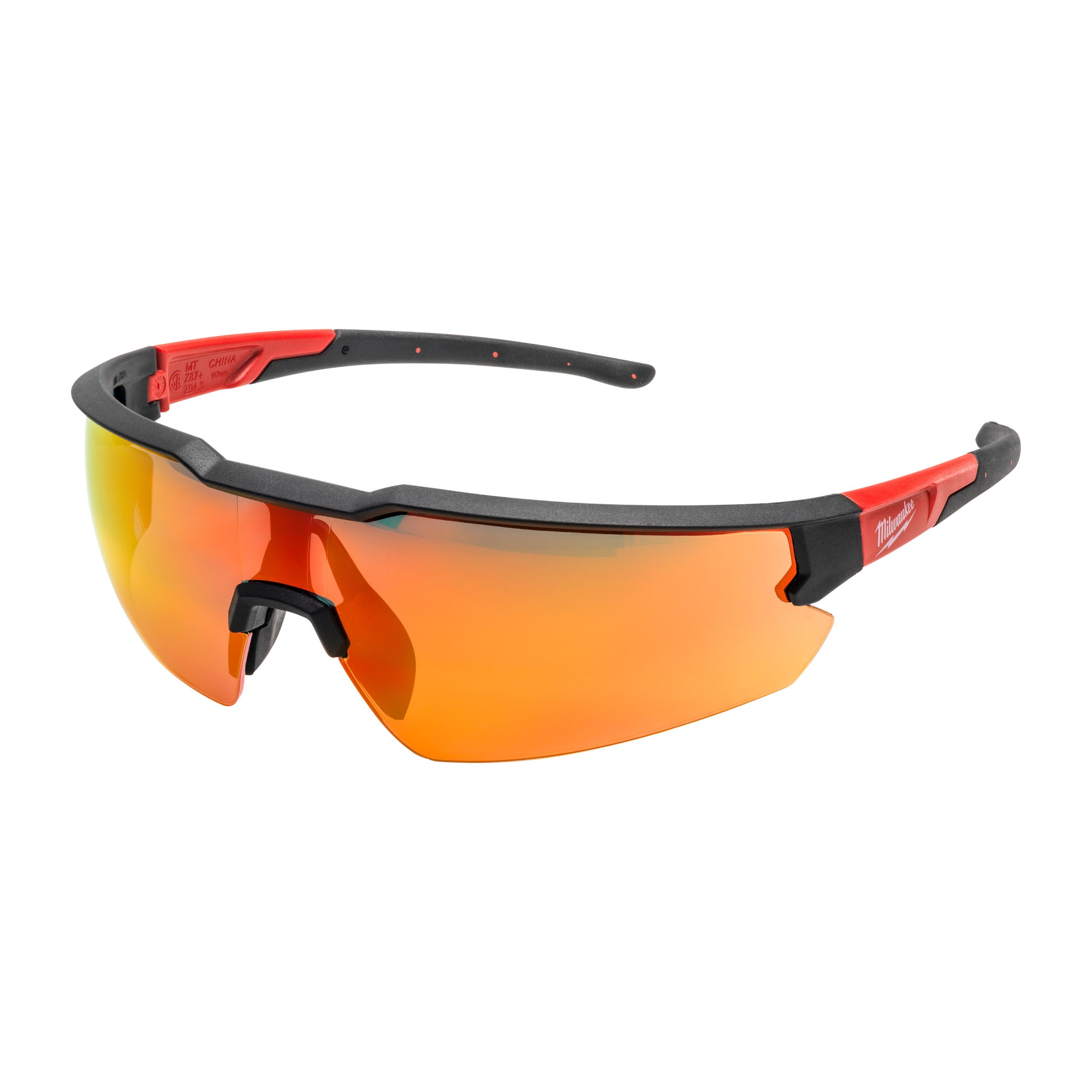 Gafas de seguridad básicas Milwaukee – lente rojo espejado – Protección ocular
