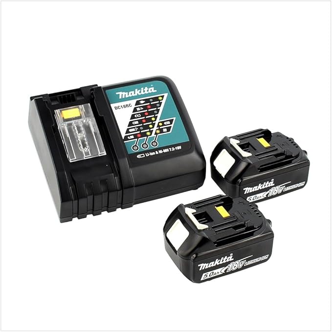 Martillo Combinado Makita DHR202RTJ 18V – 20 mm SDS-Plus – Kit 2×5.0Ah + Cargador + MAKPAC - Imagen 5