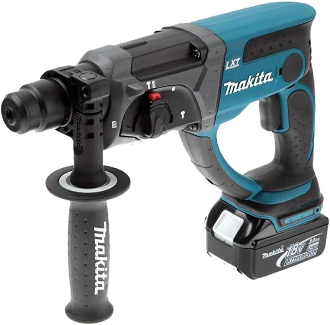 Martillo Combinado Makita DHR202RTJ 18V – 20 mm SDS-Plus – Kit 2×5.0Ah + Cargador + MAKPAC - Imagen 2