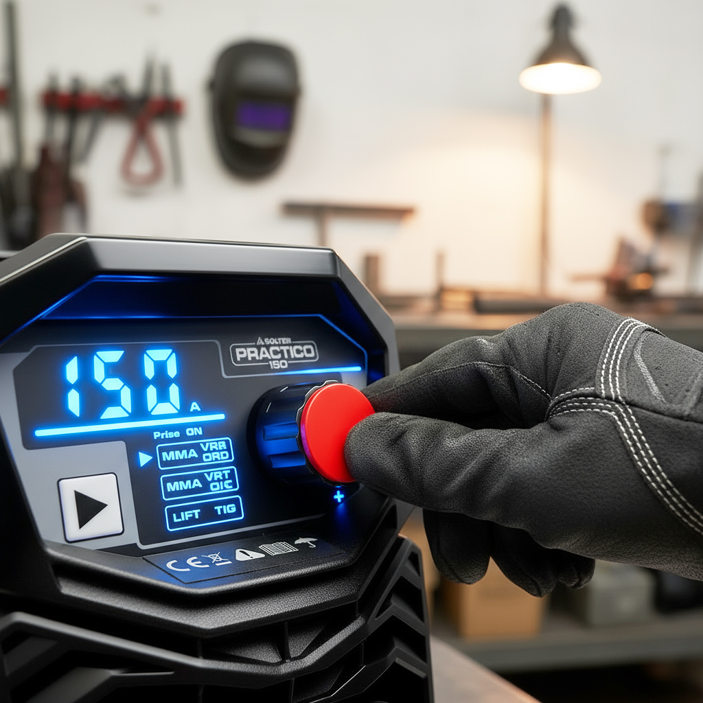 Soldador Inverter Solter Práctico 150 LD – 150 A – MMA & TIG Lift-Arc – Panel Digital LED - Imagen 6