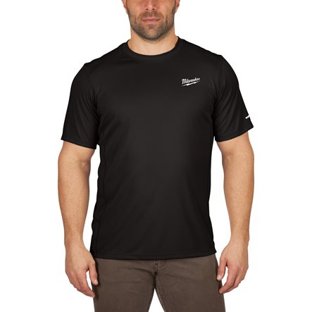 Camiseta Milwaukee Workskin™ Clima Templado Manga Corta Negra – Talla M