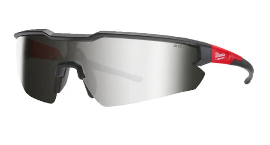 Gafas de Seguridad Milwaukee Básicas con Antivaho y Antirrayaduras – Varios Colores de Lentes - ESPEJADAS PLATA