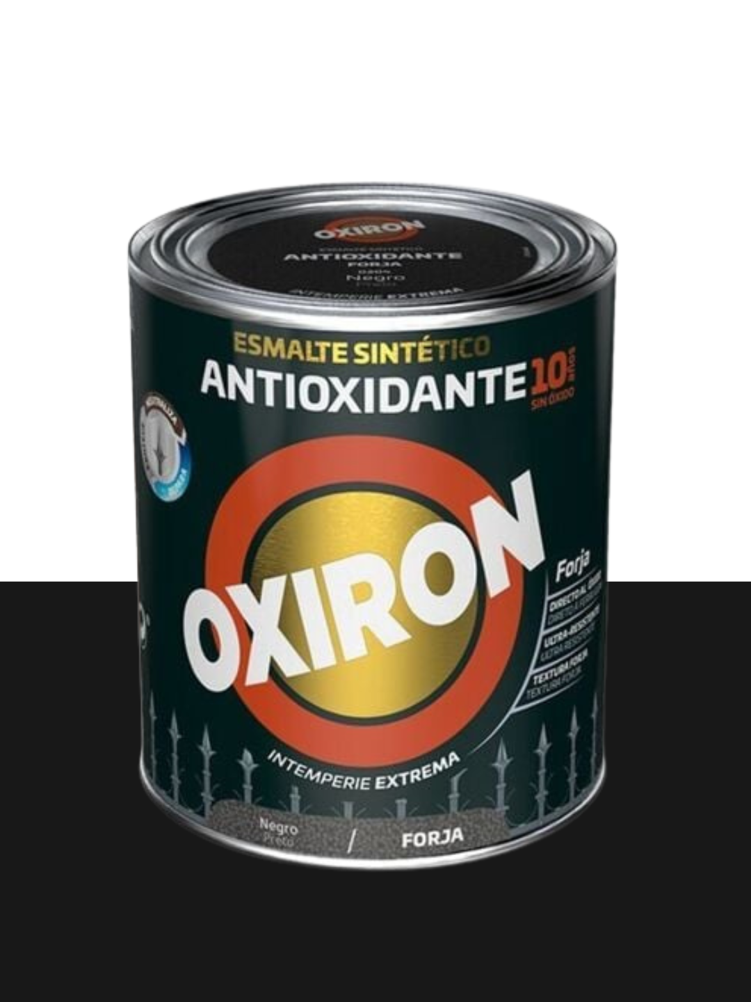 Esmalte Antioxidante Titan Oxiron Liso Forja Negro 750 ml
