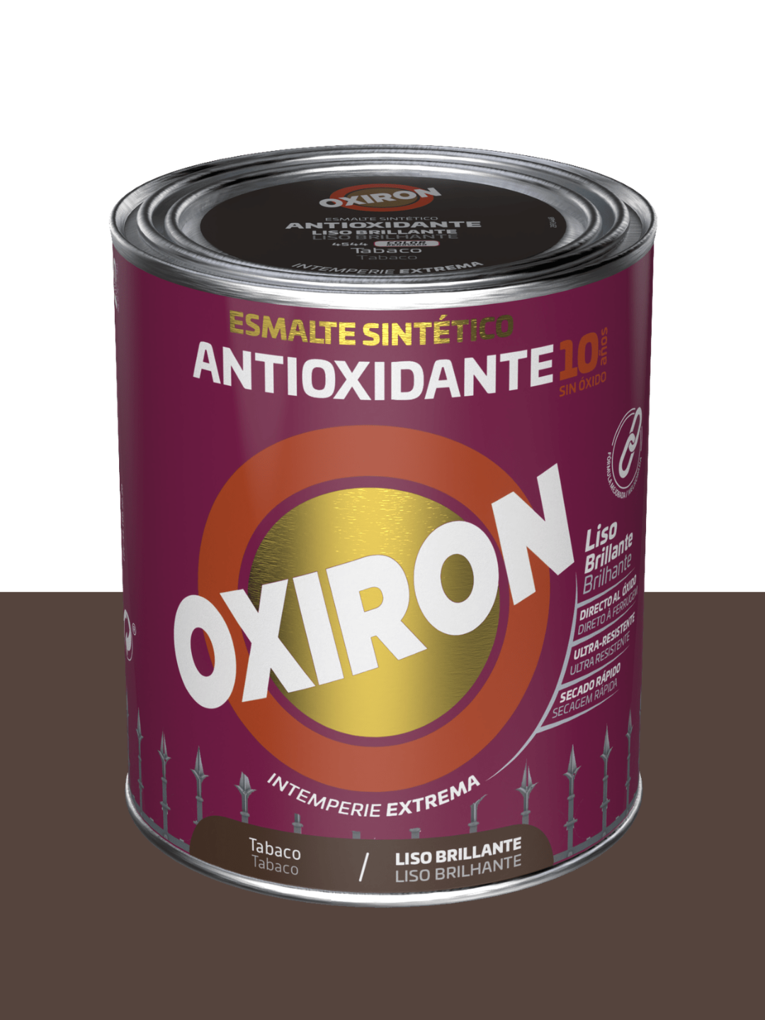 Titan Oxiron Esmalte Antioxidante Liso Brillante Tabaco 750 ml