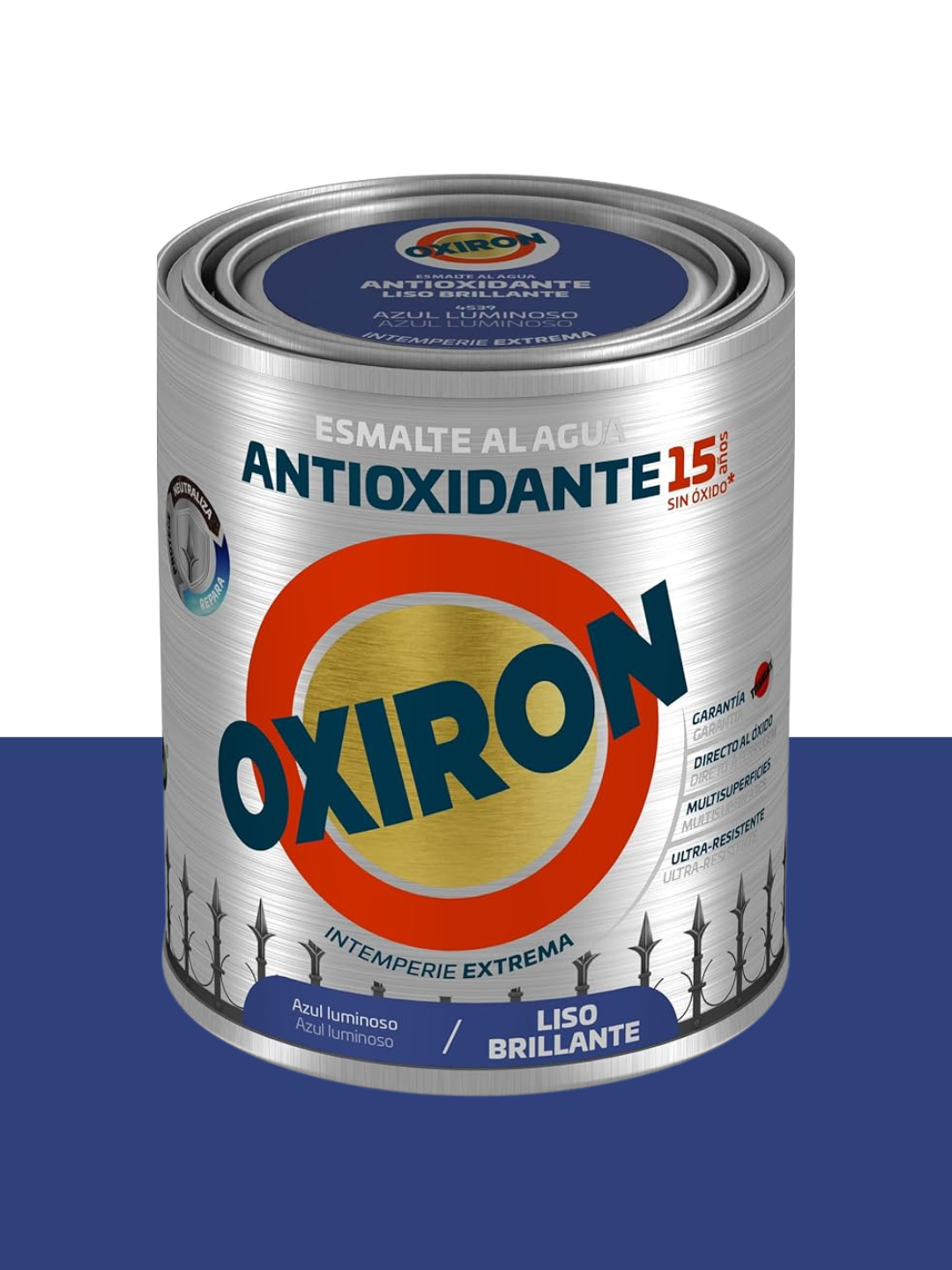 Titan Oxiron Esmalte Antioxidante Liso Brillante Azul Luminoso 750 ml