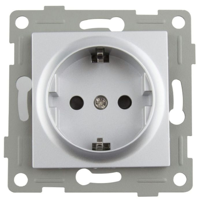 Base de Enchufe Empotrar Titanio 16A 250V – Ref. 60135