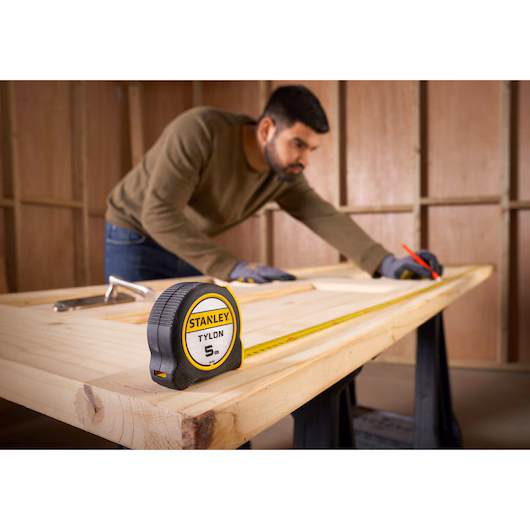Stanley Flexómetro Tylon 5 m × 19 mm – Cinta Métrica Profesional - Imagen 4