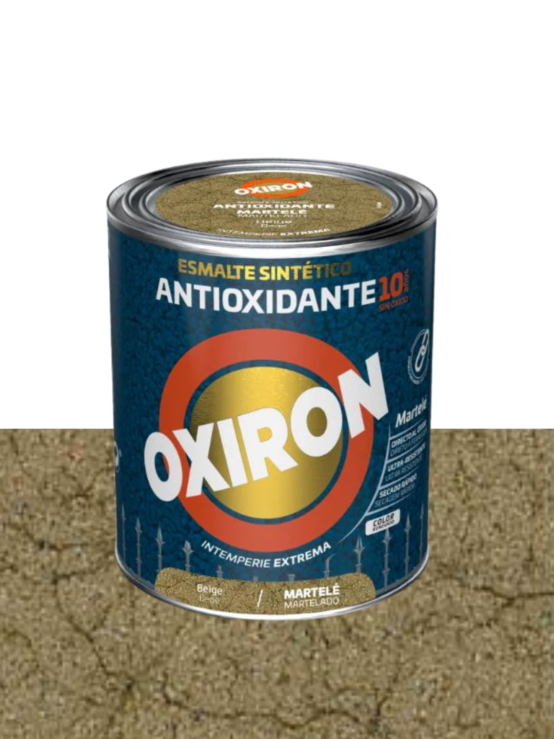 Titan ON Esmalte Antioxidante Efecto Martelé Beige 0,75 L