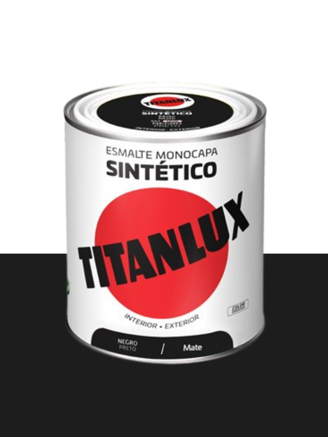 Titan TX Esmalte Sintético Mate Negro 0576 – 750 ml