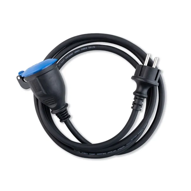 Alargador Industrial 5 m 3×1,5 mm² Negro IP54 – Cable Profesional Exterior