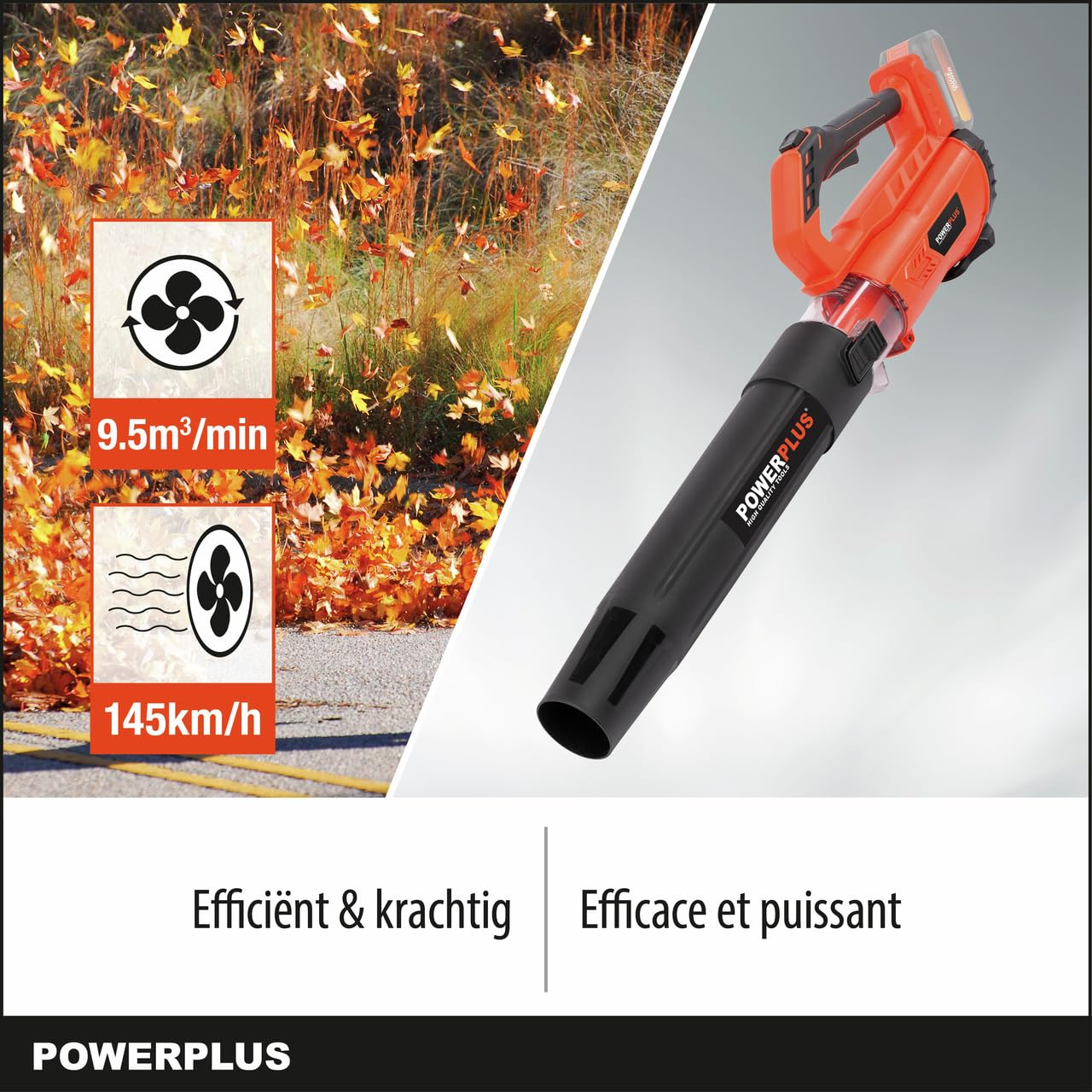Soplador PowerPlus Dual Power Sin Batería POWDPG7521 - Imagen 3