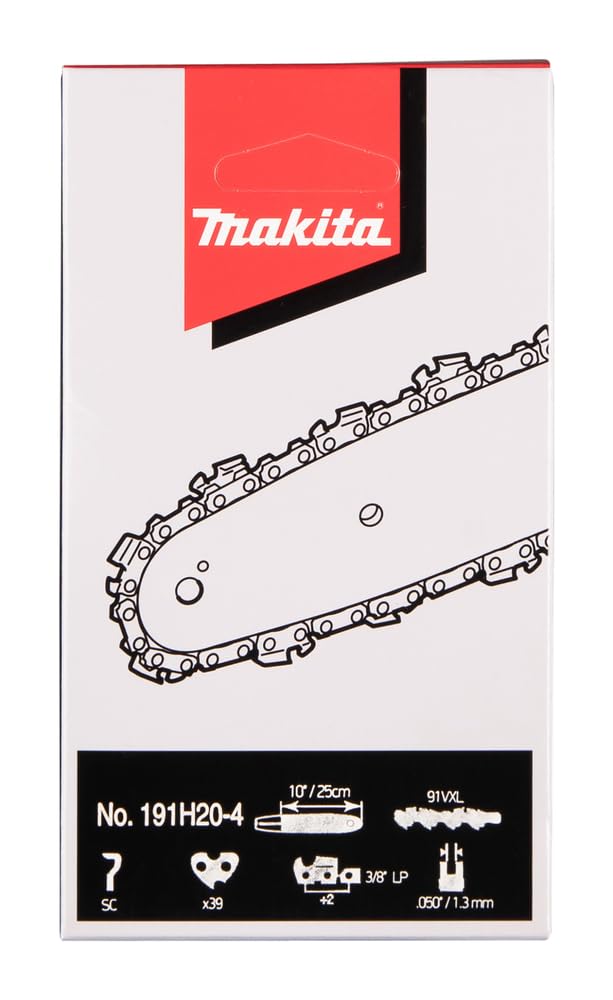 Cadena Makita 191H20-4 25 cm 3/8 LP 1,3 mm 39 eslabones para motosierra y podadora.