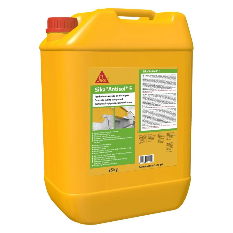 Sika Antisol 3 E garrafa de 25 litros para curado superficial de hormigón fresco